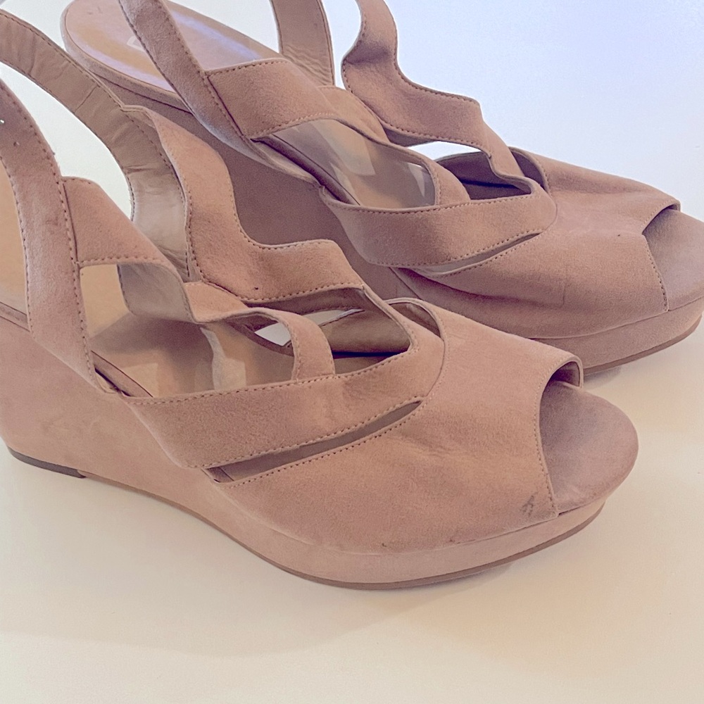 BP Suede Blush Sandals Size 12